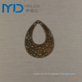 Atacado Brasil Moda Cobre Jóias Filigree Eardrop Folha